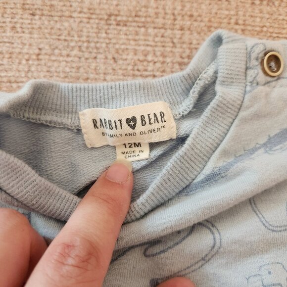 Rabbit + Bear by Emily and Oliver matching pant and shirt set - Picture 2 of 6